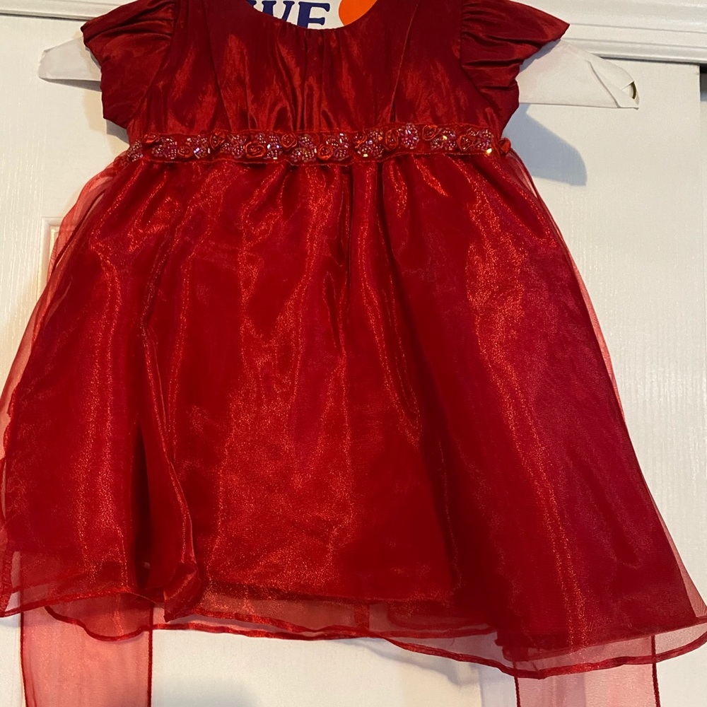 Girls Red Dress size 12m